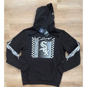 NWT Men's New Era Chicago White Sox Hoodie - Medium - Black (Flame Graphic)